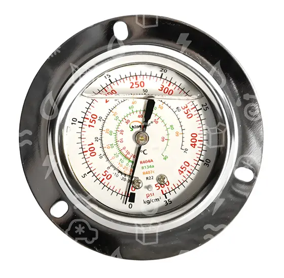 manometr vyskotlaký olejový SH, 60 mm, R134a, R22, R404A, R407C za